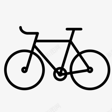 自行车交通工具骑行图标图标