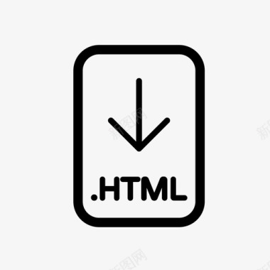 html文件网页超文本标记语言图标图标