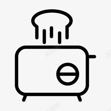 烤面包机定时器零食图标图标