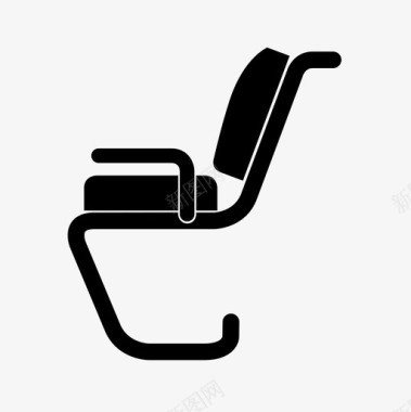 椅子飞机座位座位图标图标