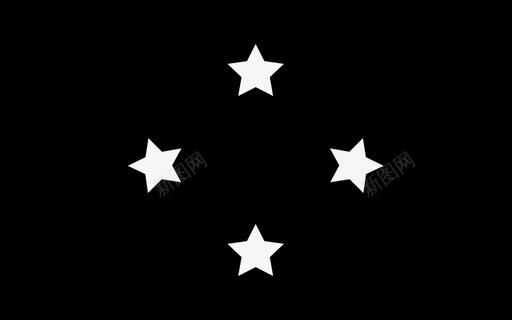 密克罗尼西亚国旗国家星星图标图标