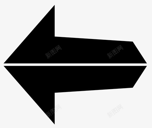 左箭头向左移动移动图标svg_新图网 https://ixintu.com 向左移动 回放 导航 左箭头 指向 移动