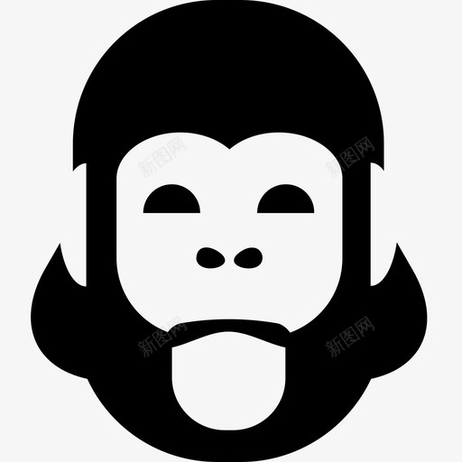 猿猴猿猴头科尼利厄斯图标svg_新图网 https://ixintu.com 人猿星球 动物头 动物群 动物脸 灵长类 猴子 猿猴 猿猴头 科尼利厄斯 黑猩猩