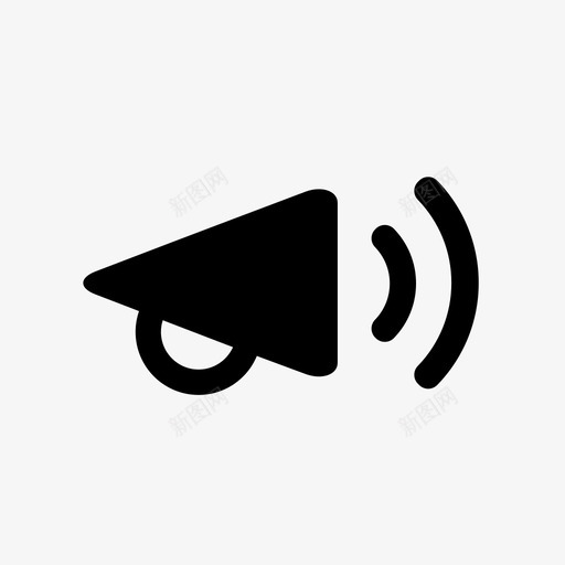 扩音器讲话扬声器图标svg_新图网 https://ixintu.com 促销 噪音 声音 尖叫 扩音器 扬声器 抗议 讲话 骚乱