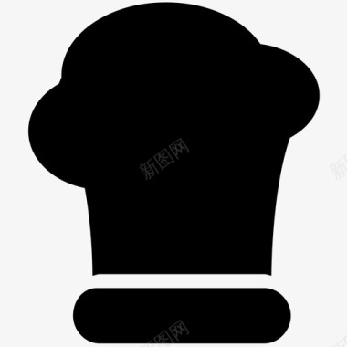 厨师帽面包师烹饪图标图标