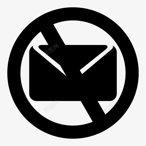 垃圾邮件过滤器无用的不需要的图标svg_新图网 https://ixintu.com 不允许 不需要的 健全性检查 垃圾 垃圾邮件检查 垃圾邮件过滤器 无用的 禁止 禁止邮件