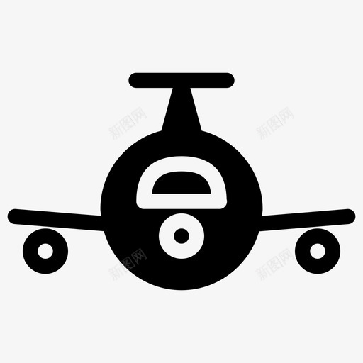 飞机运输实心图标svg_新图网 https://ixintu.com 实心图标 形状 旅行 运输 运输实心 飞机 飞行 飞行员