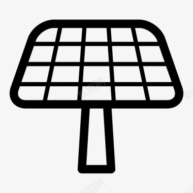太阳能板电力可再生能源图标图标