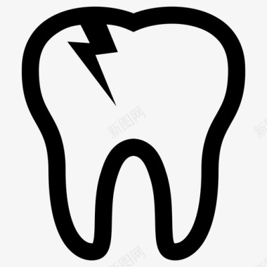 龋齿牙齿治疗牙齿护理图标图标