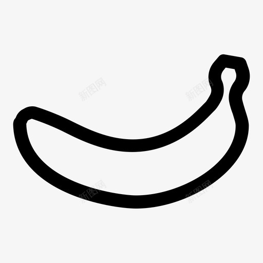 香蕉产品收获图标svg_新图网 https://ixintu.com 产品 可食用 收获 水果 绿色原料 花园 食品 食用 香蕉