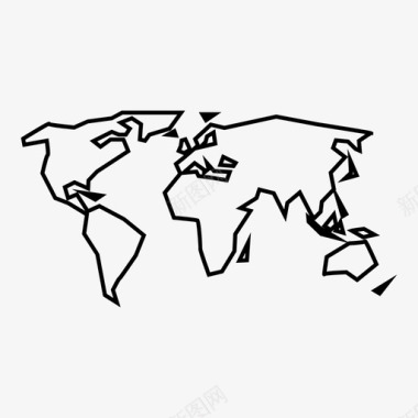 世界环球旅游图标图标