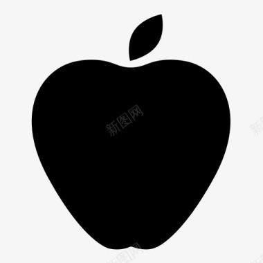 苹果零食简单图标图标