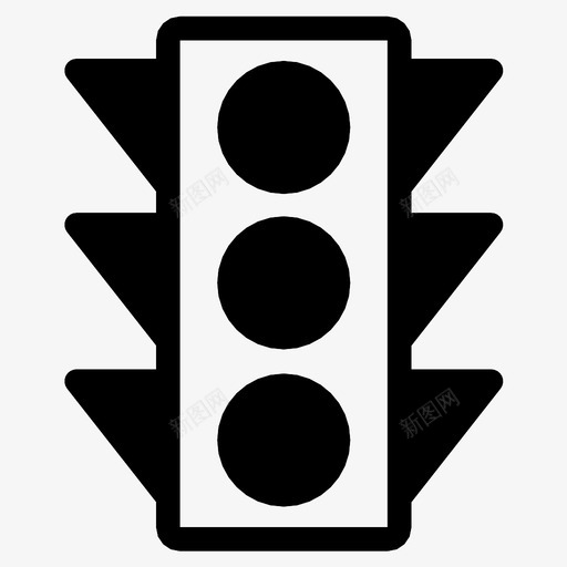 红绿灯法律规则图标svg_新图网 https://ixintu.com 信号 安全 法律 红绿灯 街道 规则