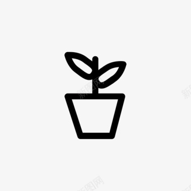 植物自然种植图标图标