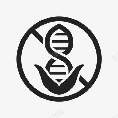 非转基因植物有机图标图标