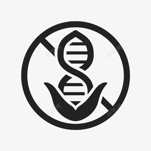 非转基因植物有机图标svg_新图网 https://ixintu.com 健康 农业 无转基因 有机 植物 环境 自然 非转基因 食品