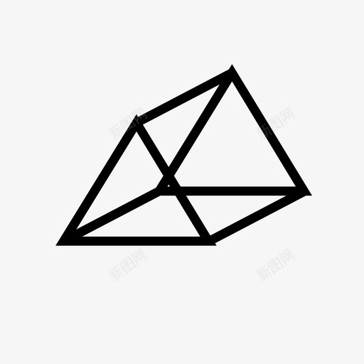 三角形帐篷形状图标svg_新图网 https://ixintu.com 三角形 几何体 图形 帐篷 形状 棱柱体 物体 金字塔