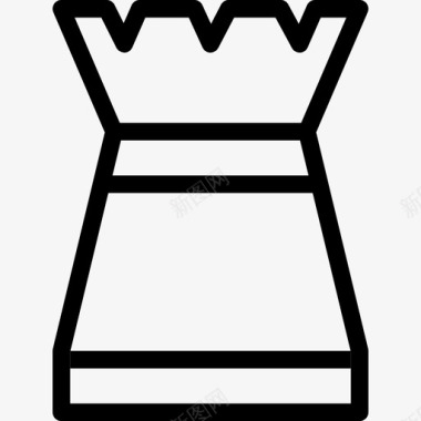 国际象棋线图标棋子图标