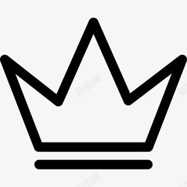 王子的皇冠轮廓形状皇冠图标图标