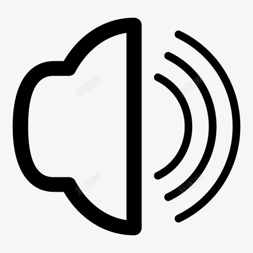 扬声器声音收音机图标svg_新图网 https://ixintu.com 噪音 声音 扩音器 扬声器 收音机 音乐 音量 音频 麦克风