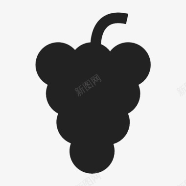 葡萄水果优质图标图标