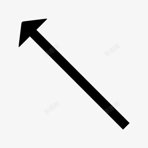 左上箭头角填充图标svg_新图网 https://ixintu.com 上 倾斜 填充 左上 左上箭头 标志性 角
