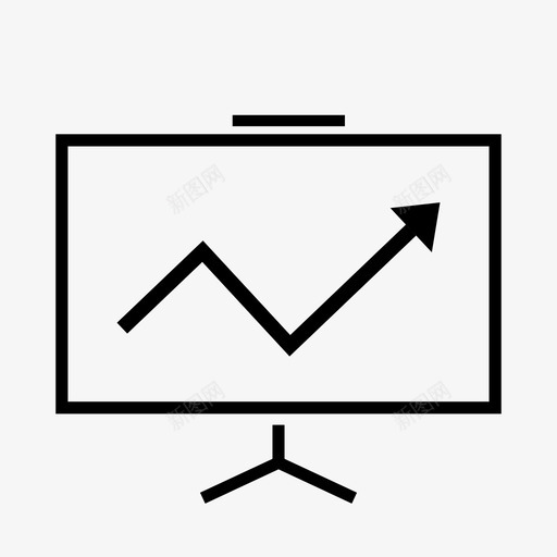 演示统计幻灯片图标svg_新图网 https://ixintu.com 信息 信息图 屏幕 幻灯片 投影屏幕 折线图 显示 注释记号 演示 统计 进度