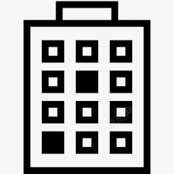 办公楼景观大厦塔楼摩天大楼图标高清图片