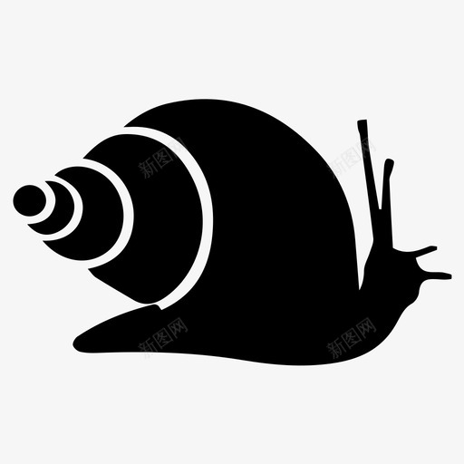 蜗牛动物虫子图标svg_新图网 https://ixintu.com 动物 卡拉科尔 昆虫 生物 虫子 蜗牛