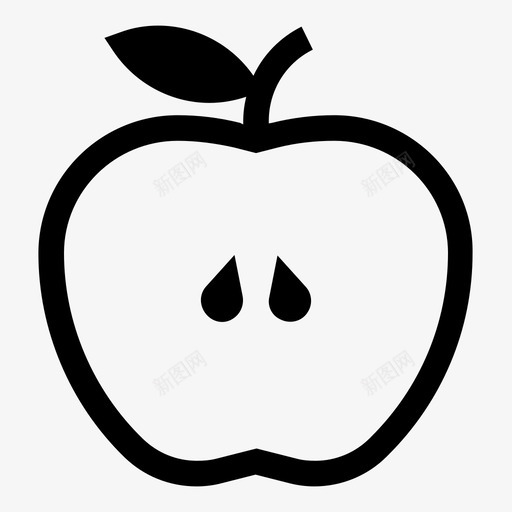 苹果产品收获图标svg_新图网 https://ixintu.com 产品 可食用 收获 水果 绿色原料 花园 苹果 食品 食用