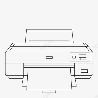 打印机传真机办公机图标图标