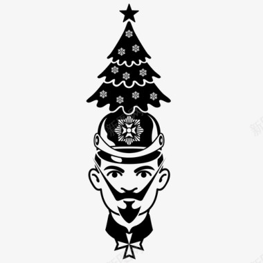 凯撒圣诞皇帝圣诞节凯撒图标图标