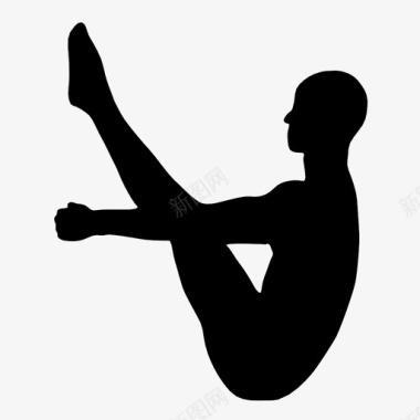瑜伽姿势瑜伽练习锻炼图标图标