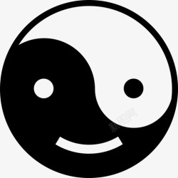 脸书爱心表情开心太极笑脸图标高清图片