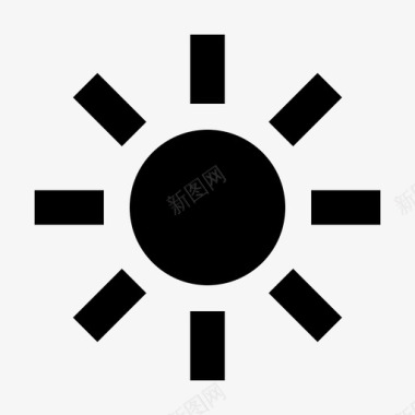 太阳时间阳光图标图标