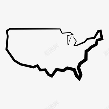 美国国家北美图标图标