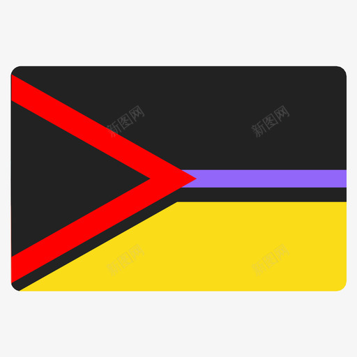 瓦努阿图旗帜图标svg_新图网 https://ixintu.com 旗帜 瓦努阿图