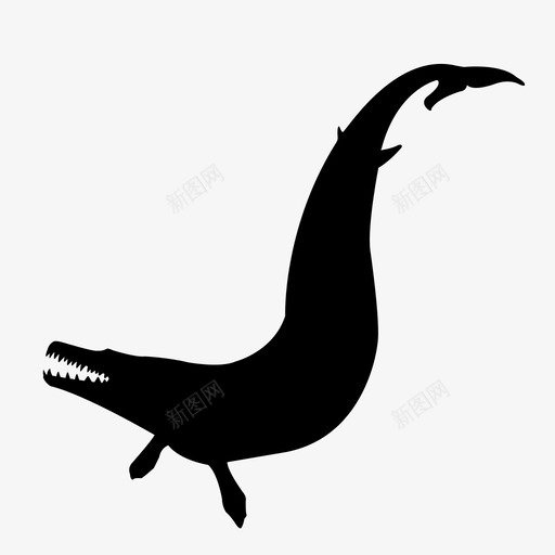 罗龙海怪史前图标svg_新图网 https://ixintu.com 古代 史前 恐龙 早期鲸鱼 海怪 海洋哺乳动物 王蜥蜴 生物 罗龙