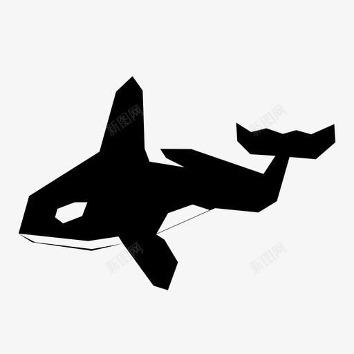 虎鲸海洋世界海洋生物图标svg_新图网 https://ixintu.com 动物 动物群 海洋世界 海洋生物 濒危物种 虎鲸