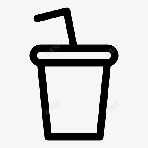 冷饮水简单图标svg_新图网 https://ixintu.com 冷饮 卷曲 可乐 图形 图标 形状 水 百事可乐 简单 简单卷曲图标 线