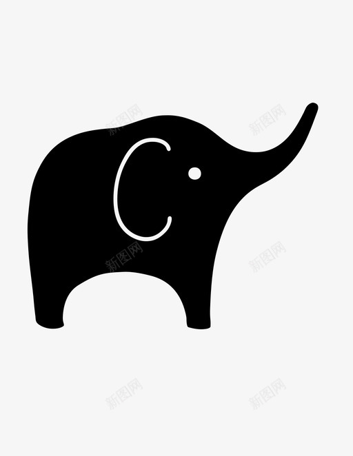 大象鼻子聪明图标svg_新图网 https://ixintu.com 哺乳动物 大哥 大象 小象 巨大的 聪明 聪明的动物 记忆 难忘 鼻子