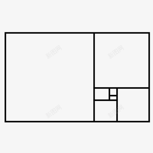 黄金比率斐波纳契数学图标svg_新图网 https://ixintu.com 完美 完美序列 序列 数学 斐波纳契 黄金比率