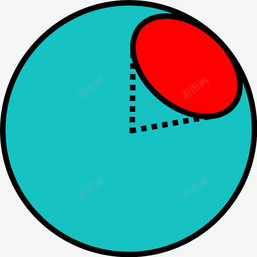 立体角三维形状图标svg_新图网 https://ixintu.com 三维 体积 圆 形状 物体 球体 立体角