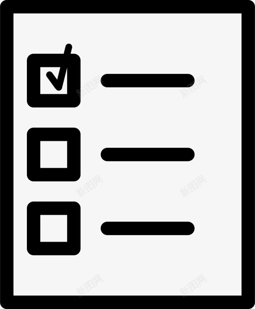 待办事项列表检查列表完成图标svg_新图网 https://ixintu.com 任务 完成 待办事项 待办事项列表 投票 检查列表 调查