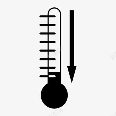 温度计温度冻结图标图标