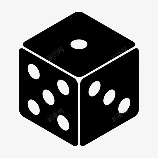 骰子随机概率图标svg_新图网 https://ixintu.com 公平 概率 死亡 游戏 结果 赌博 随机 预测 骰子
