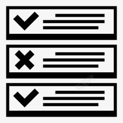 检查步骤检查列表列表组织图标高清图片