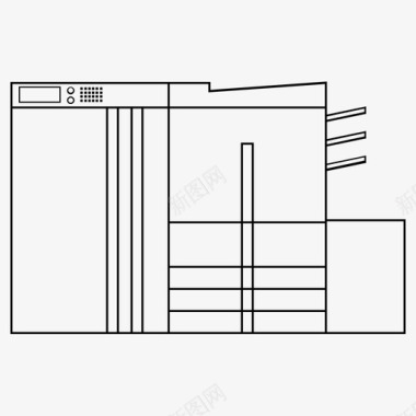 复印机电子墨水图标图标