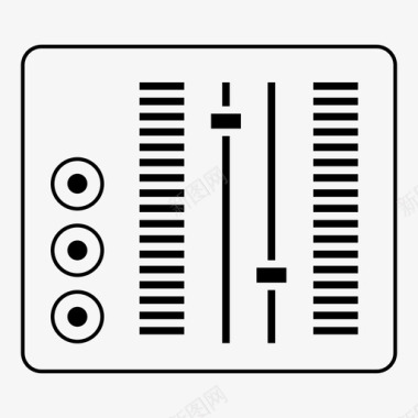混音器调节器旋钮图标图标