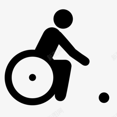 boccia残疾人残疾人体育图标图标